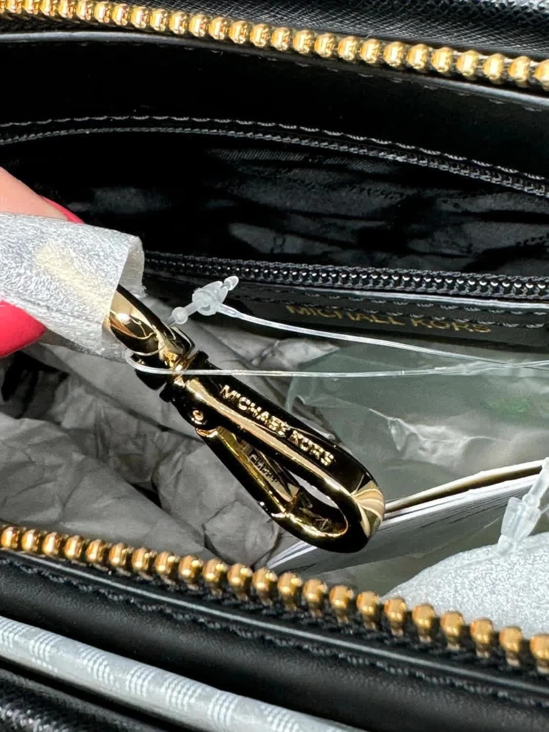 Sac à main noir Marilyn Michael Kors taille moyenne en cuir - Photo 13/20