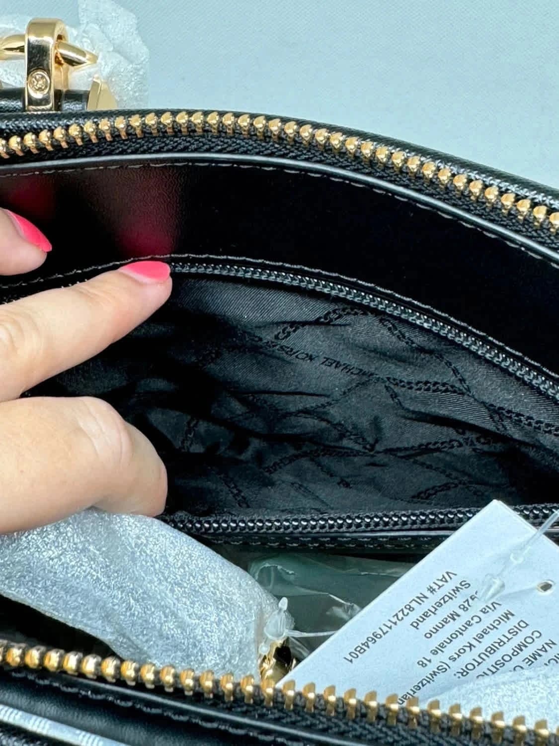 Sac à main noir Marilyn Michael Kors taille moyenne en cuir - Photo 14/20