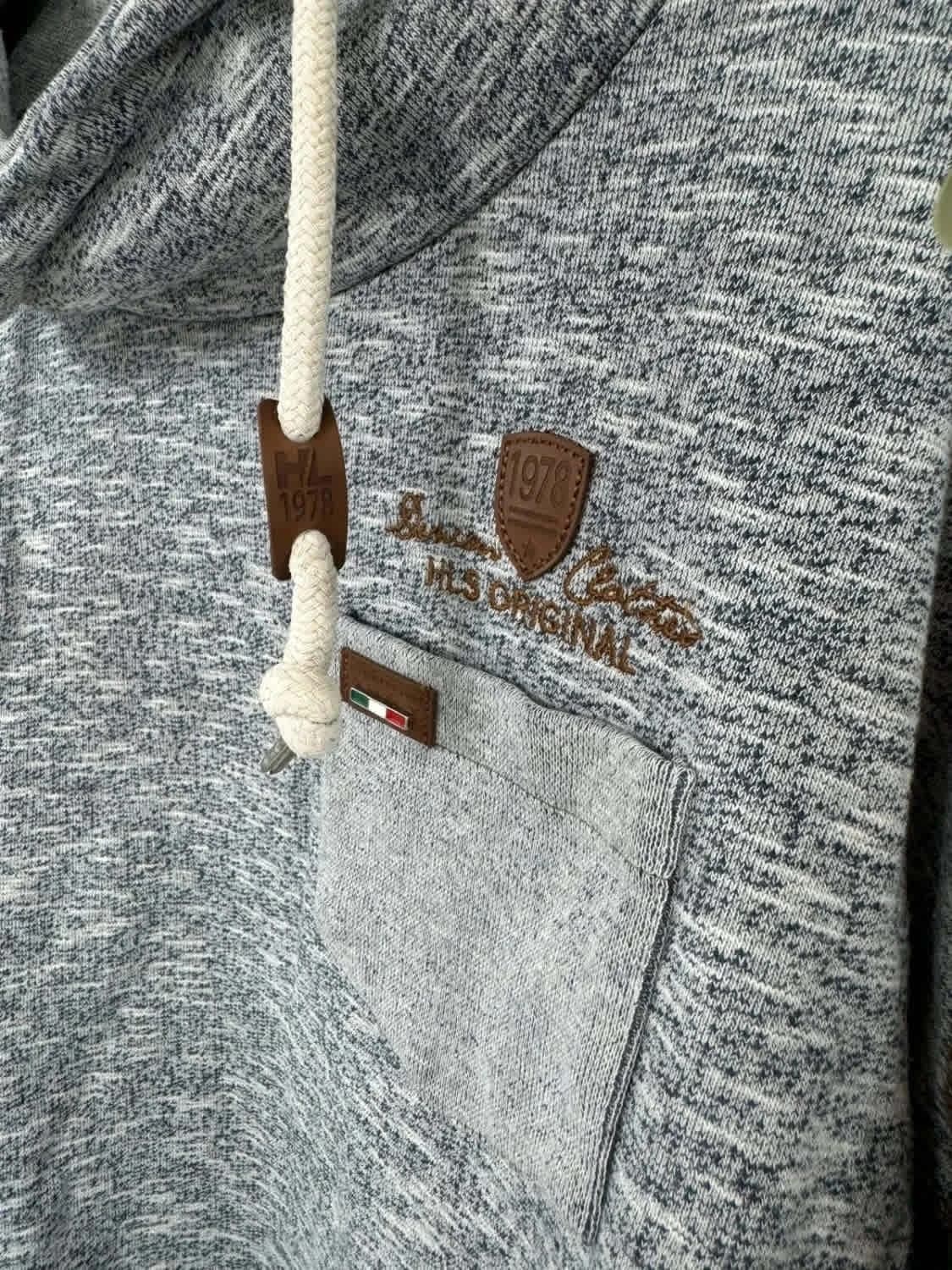 Sweat H.Landers gris chiné avec col montant taille XL - Photo 3/5