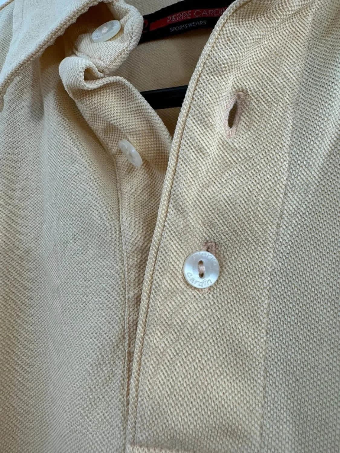 Polo Pierre Cardin logo brodé jaune taille L - Photo 3/7