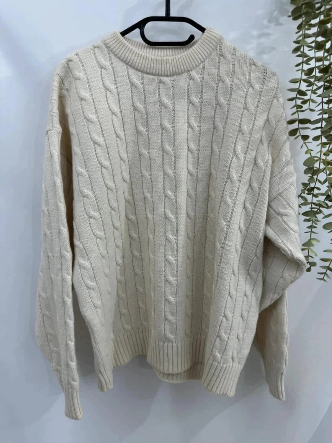 Pull blanc torsadé Status taille XL - Photo 2/5