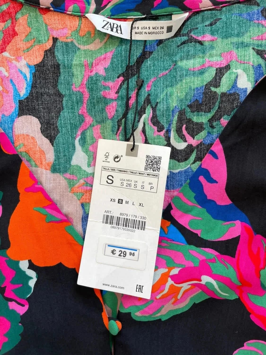 Blouse Zara à motifs floraux taille S - Photo 6/6