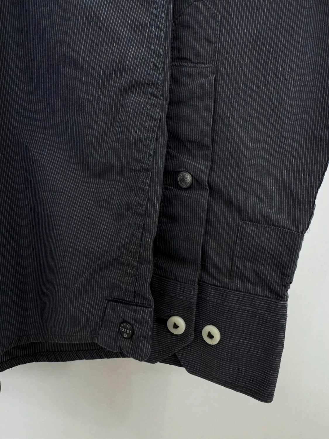 Chemise coton rayée G-Star Raw gris foncé taille XL GS 3301 - SC26011 - Photo 4/11
