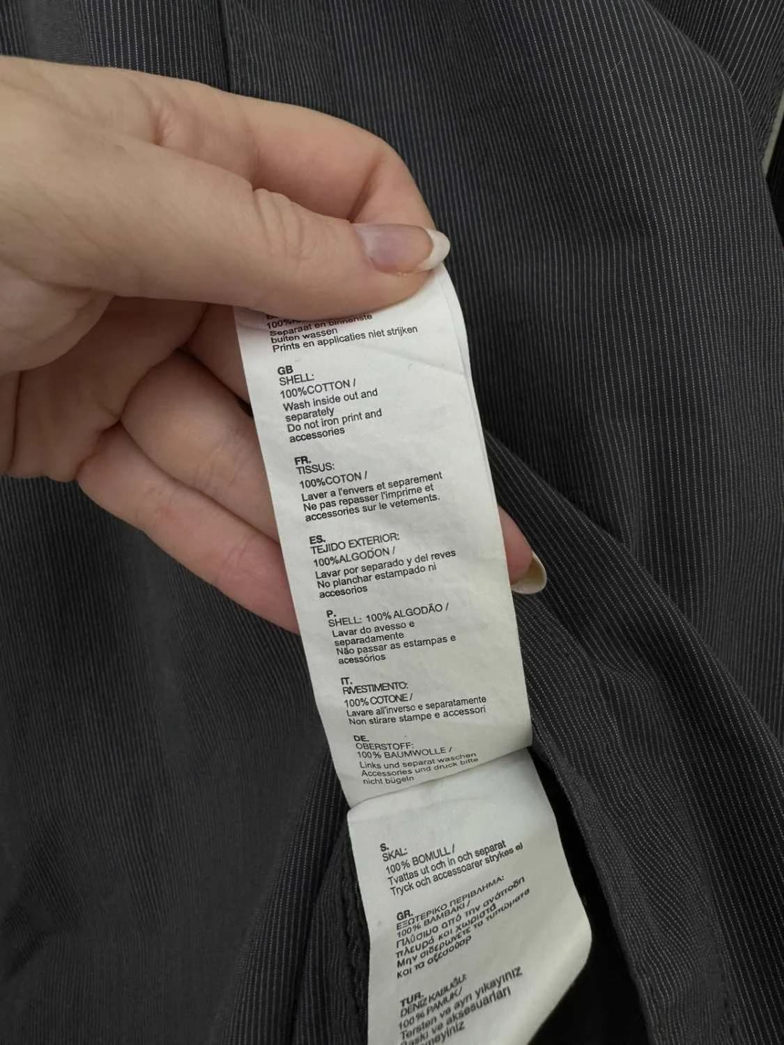 Chemise coton rayée G-Star Raw gris foncé taille XL GS 3301 - SC26011 - Photo 7/11