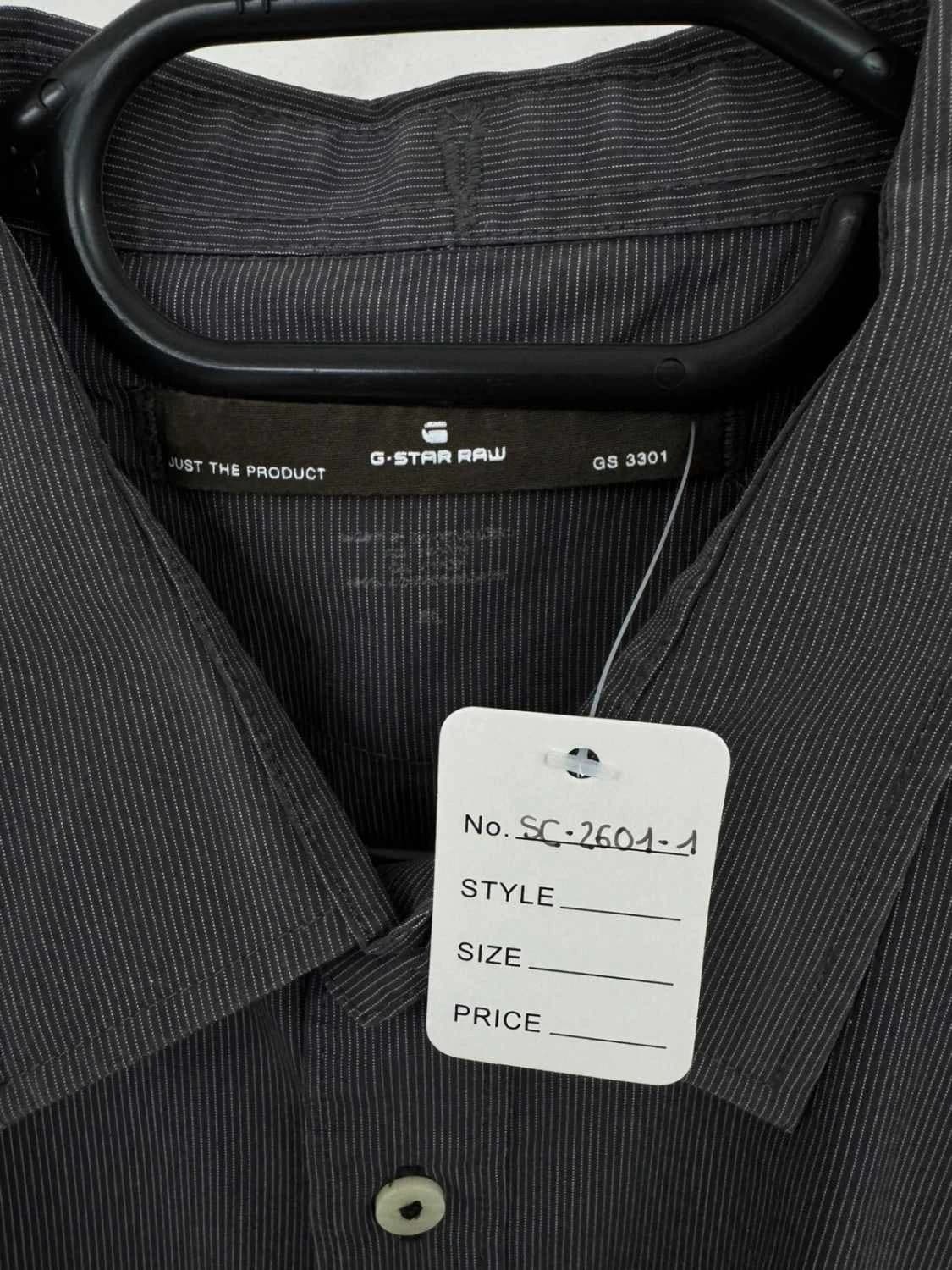 Chemise coton rayée G-Star Raw gris foncé taille XL GS 3301 - SC26011 - Photo 8/11