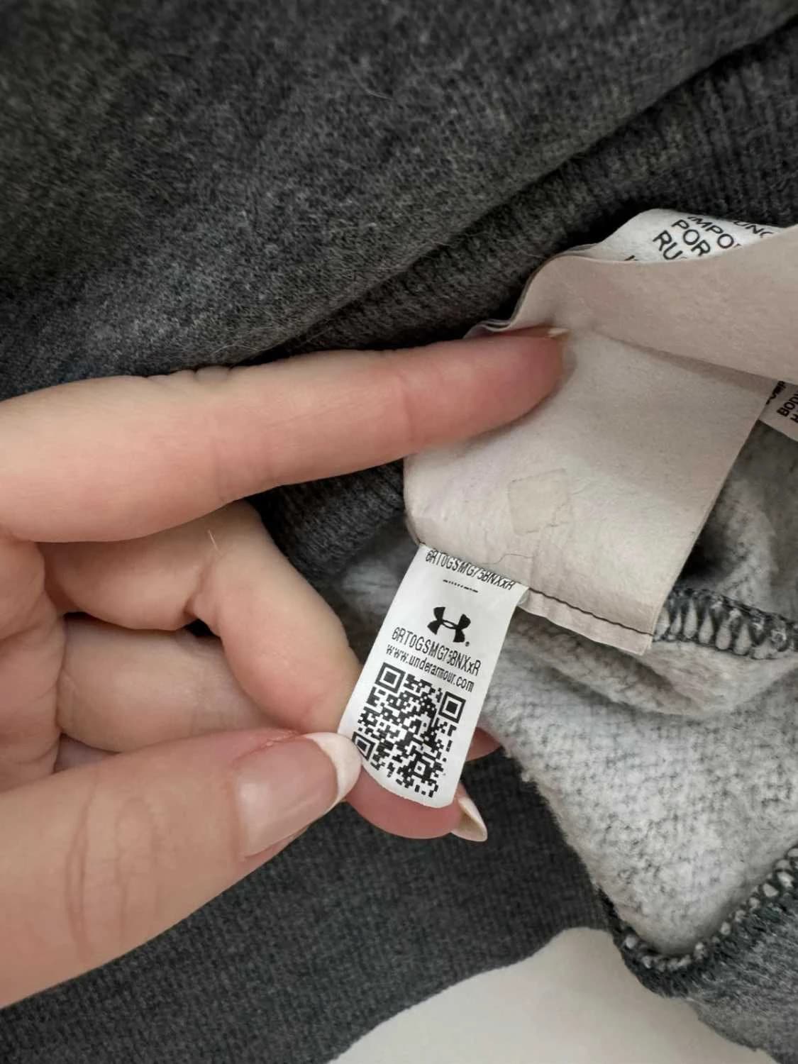 Sweat à capuche hoodie molleton Under Armour gris chiné coupe loose taille L - DN260110 - Photo 6/11