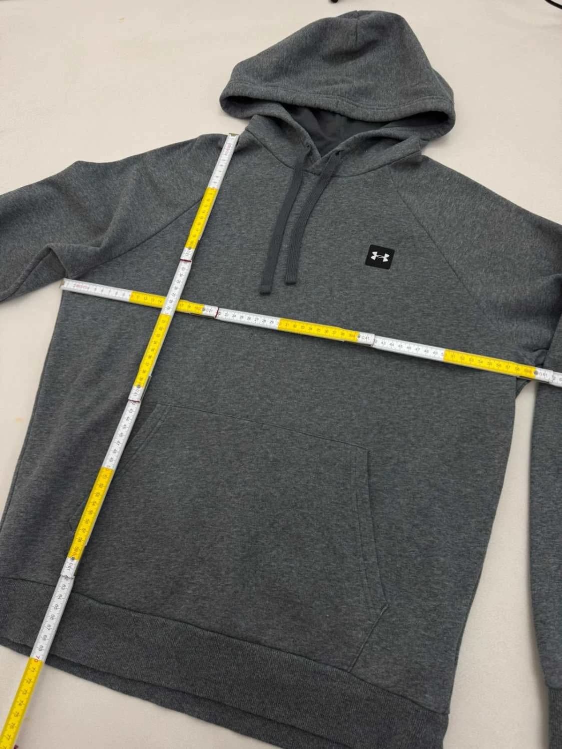 Sweat à capuche hoodie molleton Under Armour gris chiné coupe loose taille L - DN260110 - Photo 11/11
