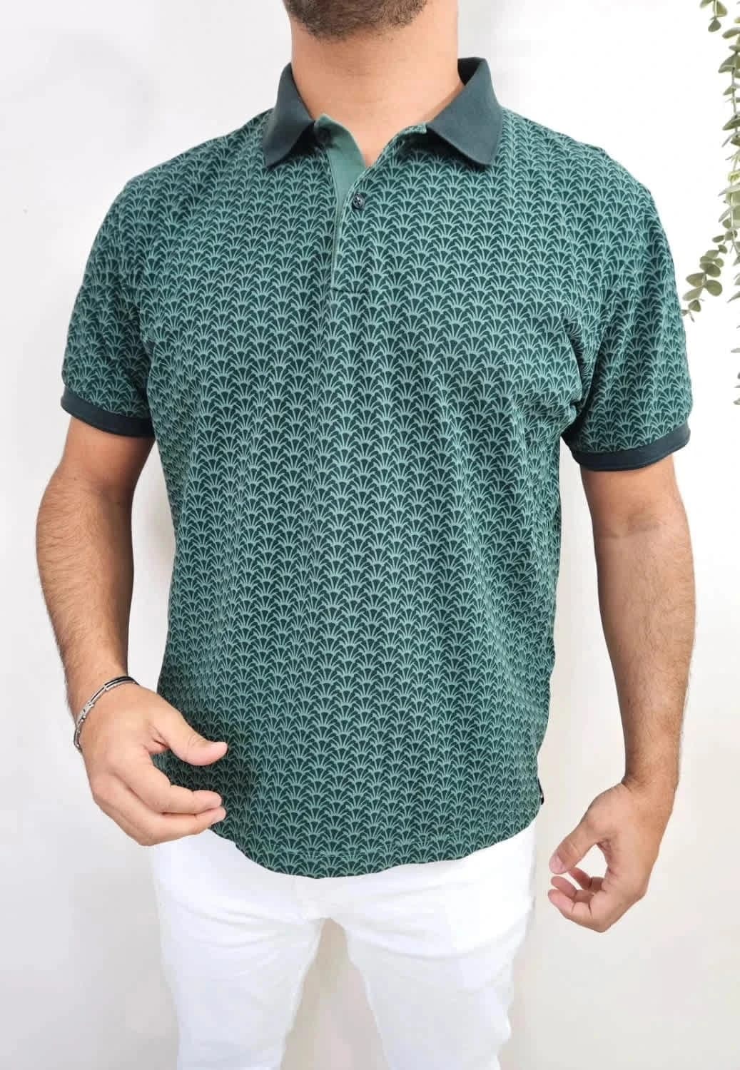Polo vert à motifs Scotch & Soda taille XXL - Photo 1/5