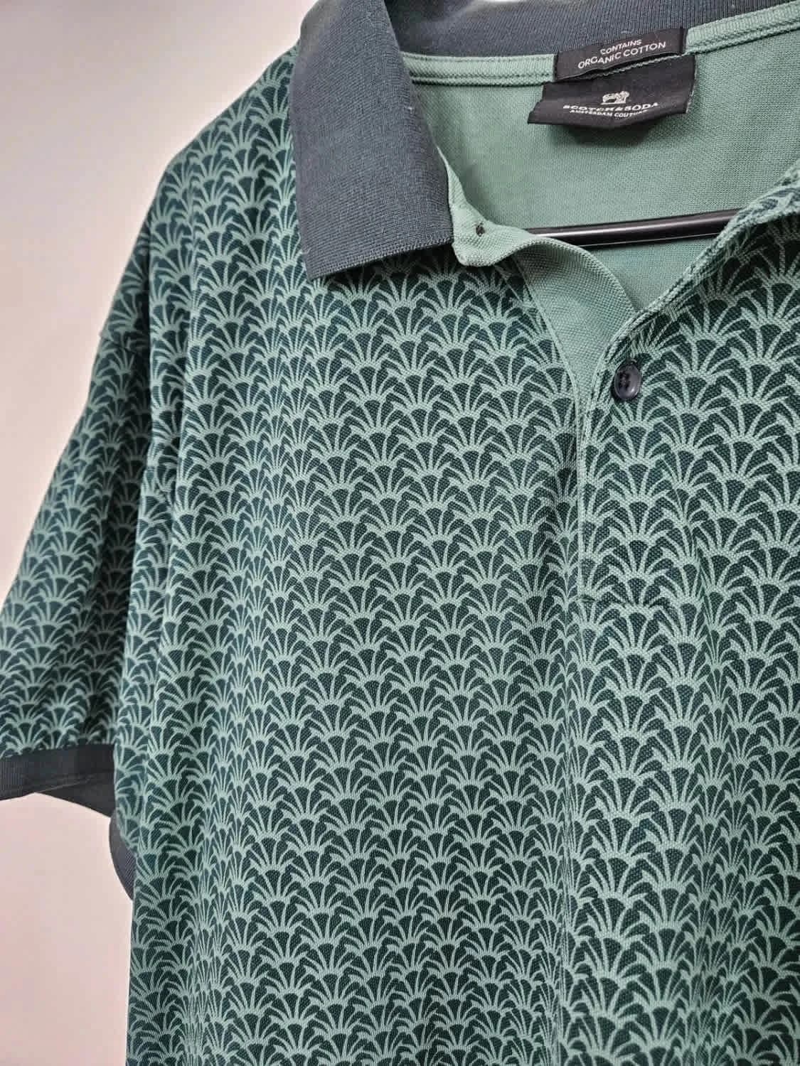 Polo vert à motifs Scotch & Soda taille XXL - Photo 4/5