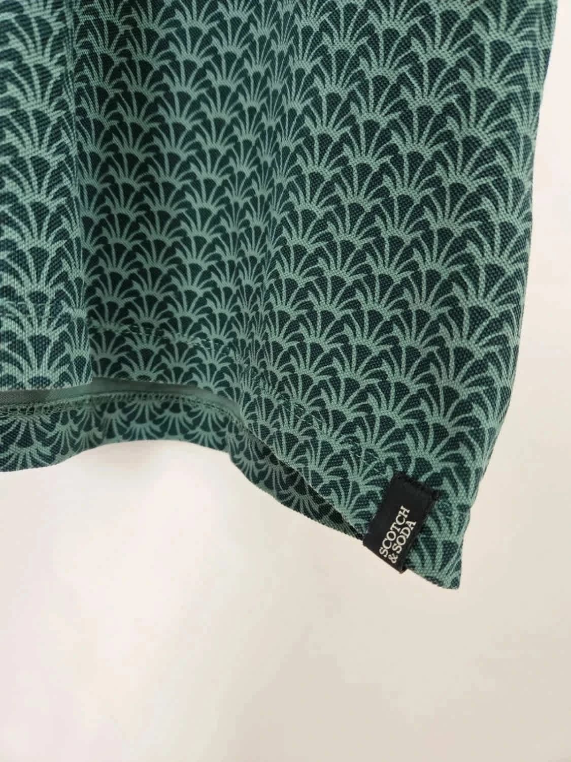Polo vert à motifs Scotch & Soda taille XXL - Photo 5/5