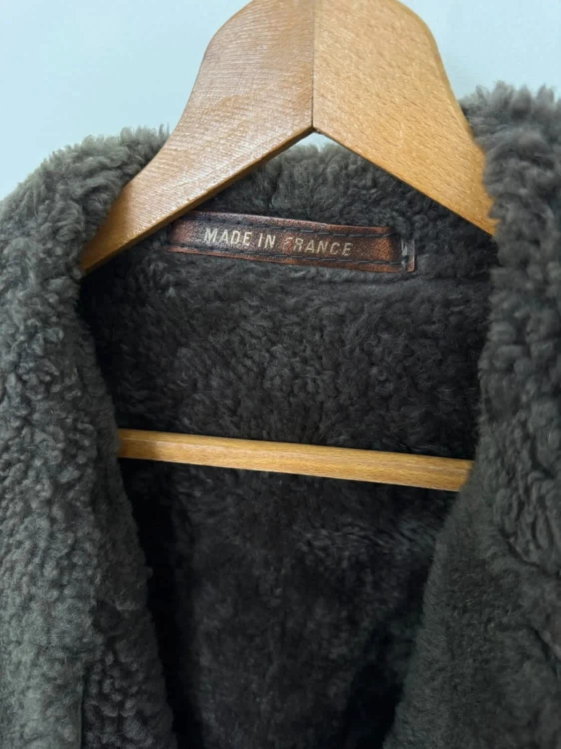 Manteau shearling véritable peau lainée Jacques Jekel Made in France taille XL - Photo 4/9