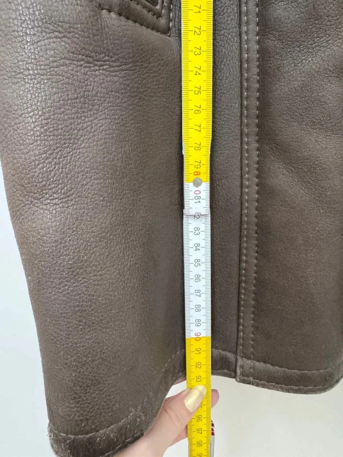 Manteau shearling véritable peau lainée Jacques Jekel Made in France taille XL - Photo 9/9