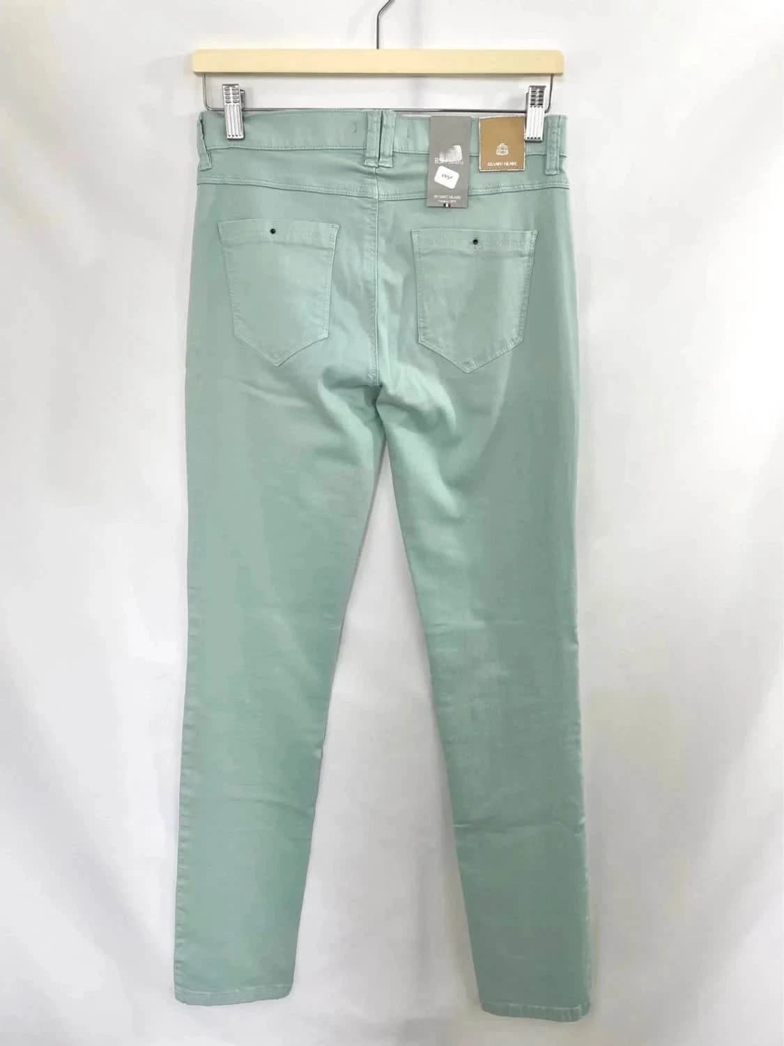 Pantalon stretch vert menthe femme Bruno Saint Hilaire taille 40 - Photo 4/9