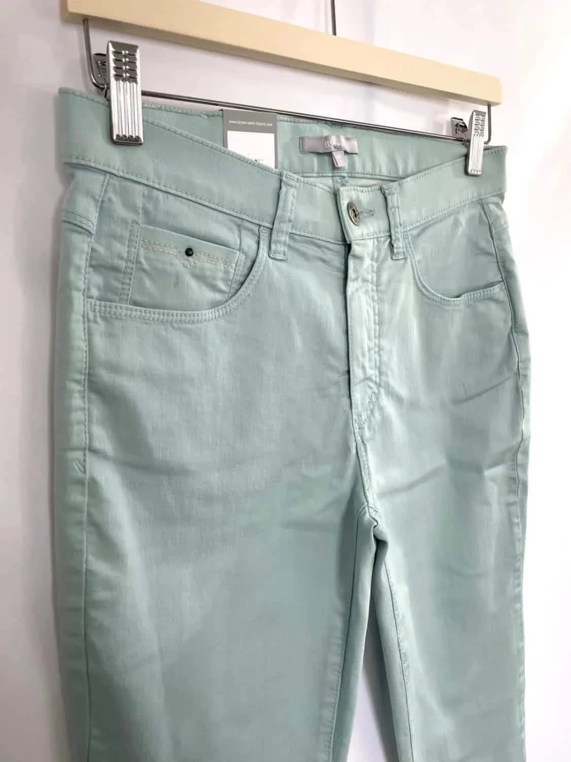 Pantalon stretch vert menthe femme Bruno Saint Hilaire taille 40 - Photo 5/9