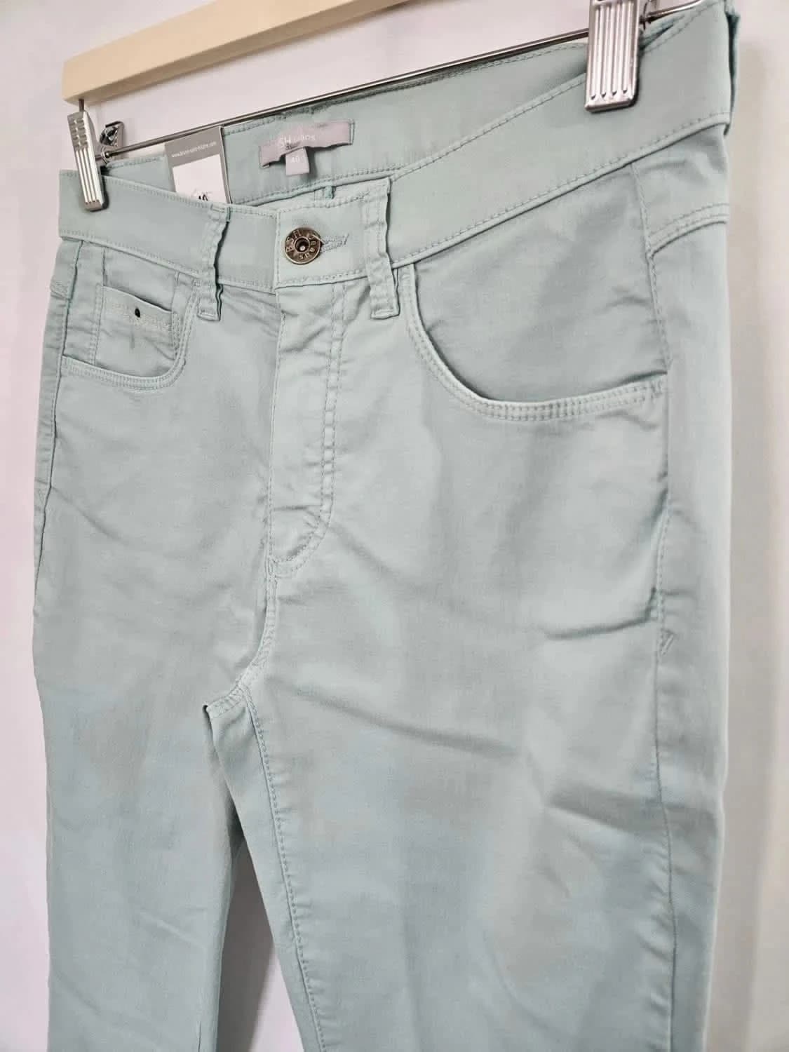 Pantalon stretch vert menthe femme Bruno Saint Hilaire taille 40 - Photo 6/9