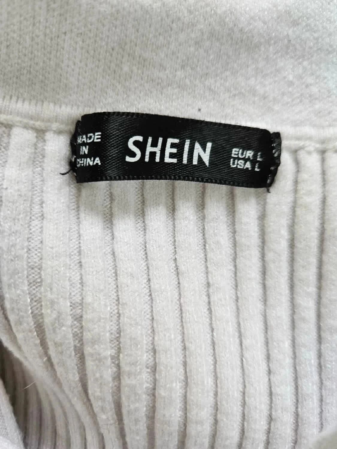 Tee-shirt court blanc Shein taille L - Photo 4/4