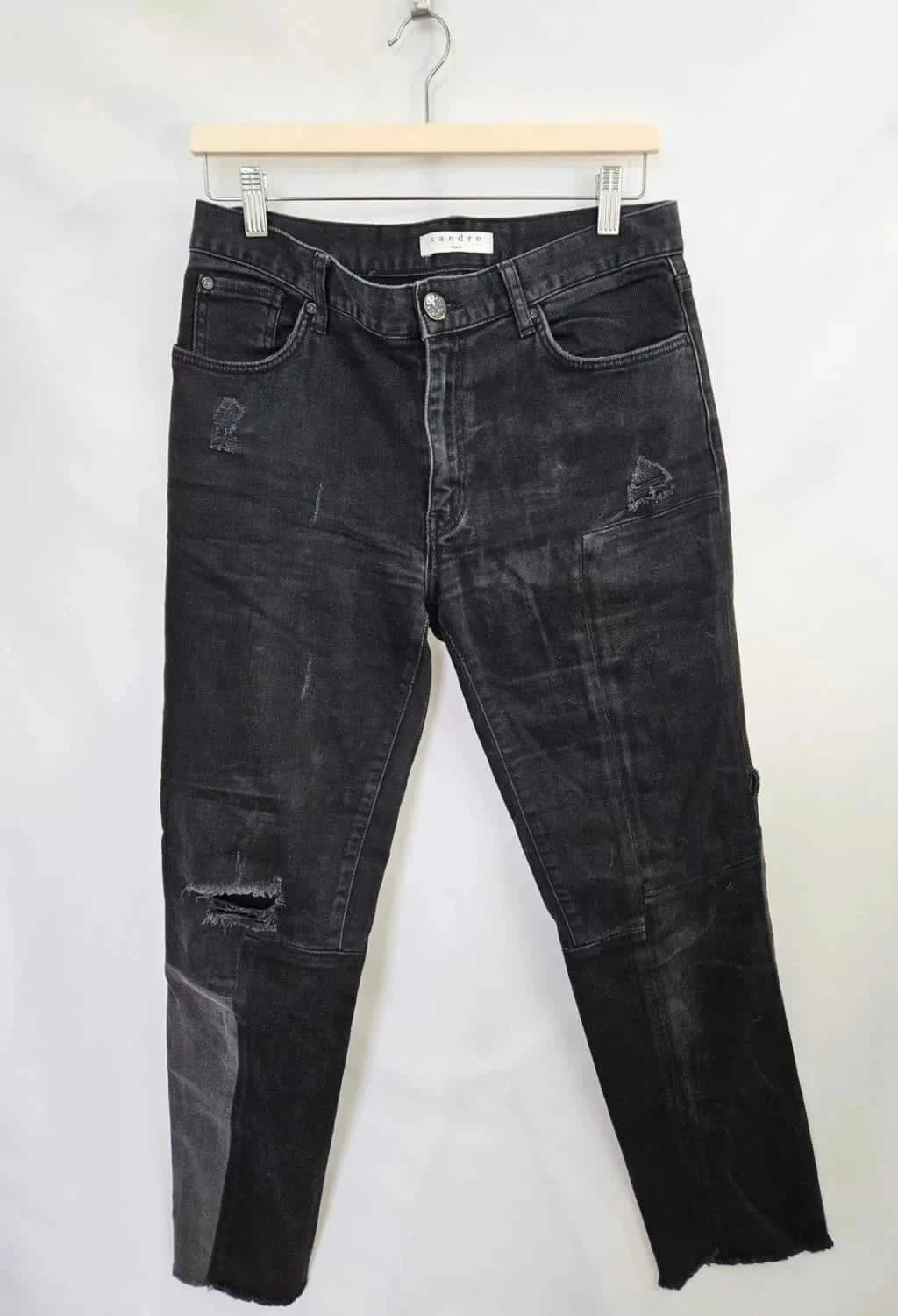 Jean droit noir Sandro taille 40 - Photo 2/8