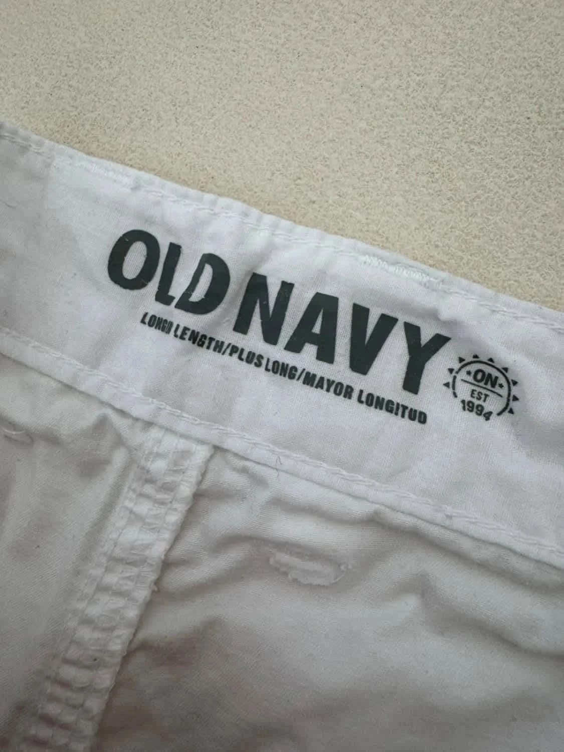 Short cargo blanc Old Navy poches utilitaire taille W36 - Photo 6/7