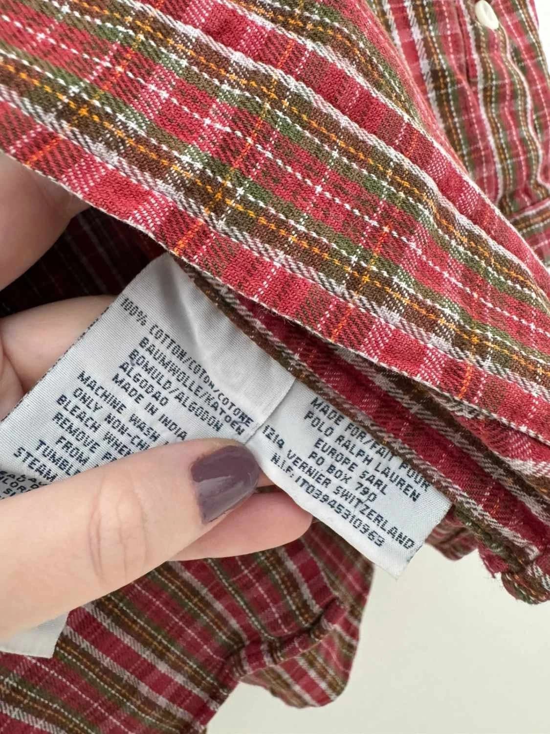 Chemise à carreaux Polo Ralph Lauren Blake rouge taille M - FP260152 - Photo 6/10