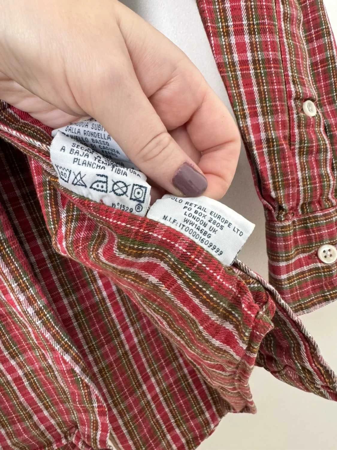 Chemise à carreaux Polo Ralph Lauren Blake rouge taille M - FP260152 - Photo 7/10