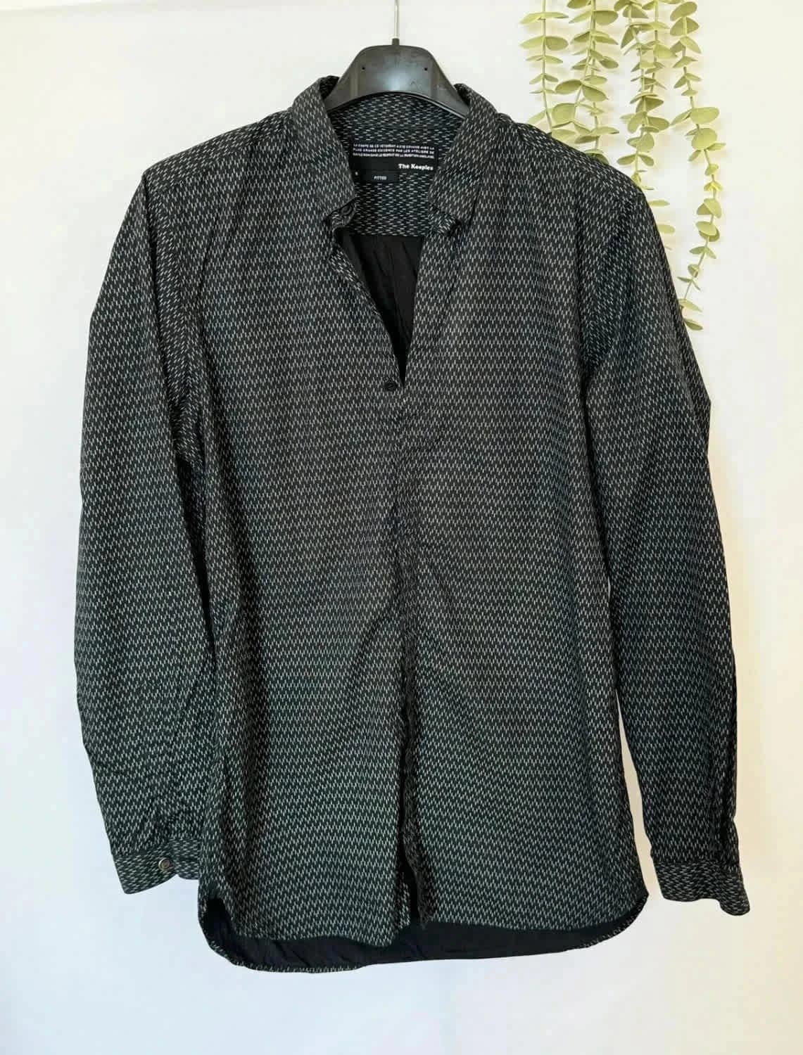 Chemise noire Homme The Kooples à motifs taille S - Photo 2/6