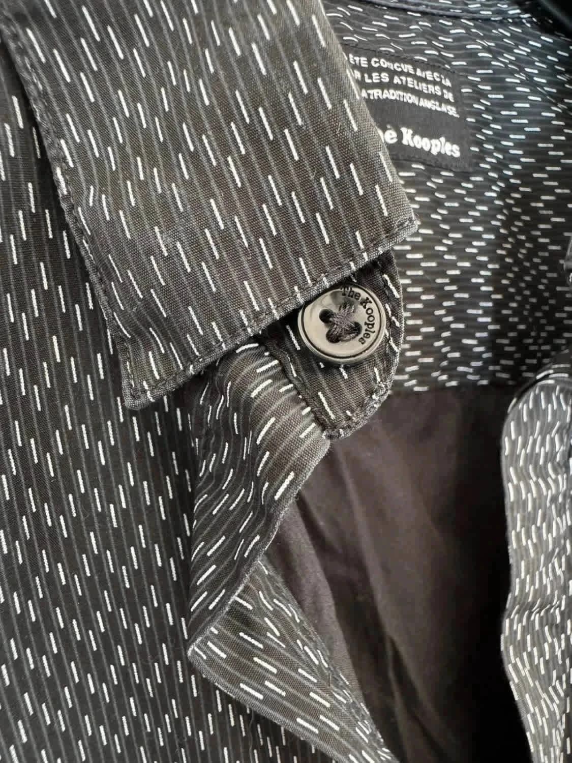 Chemise noire Homme The Kooples à motifs taille S - Photo 4/6