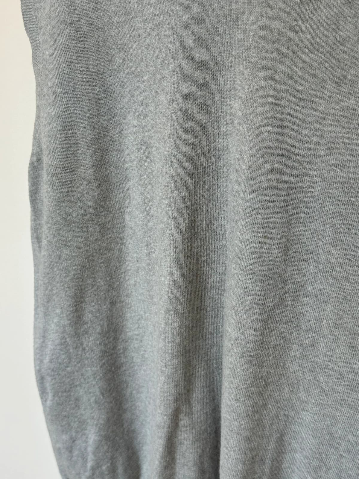 Pull sans manches Polo Ralph Lauren gris chiné logo bleu marine taille M - PP2603272 - Photo 4/7