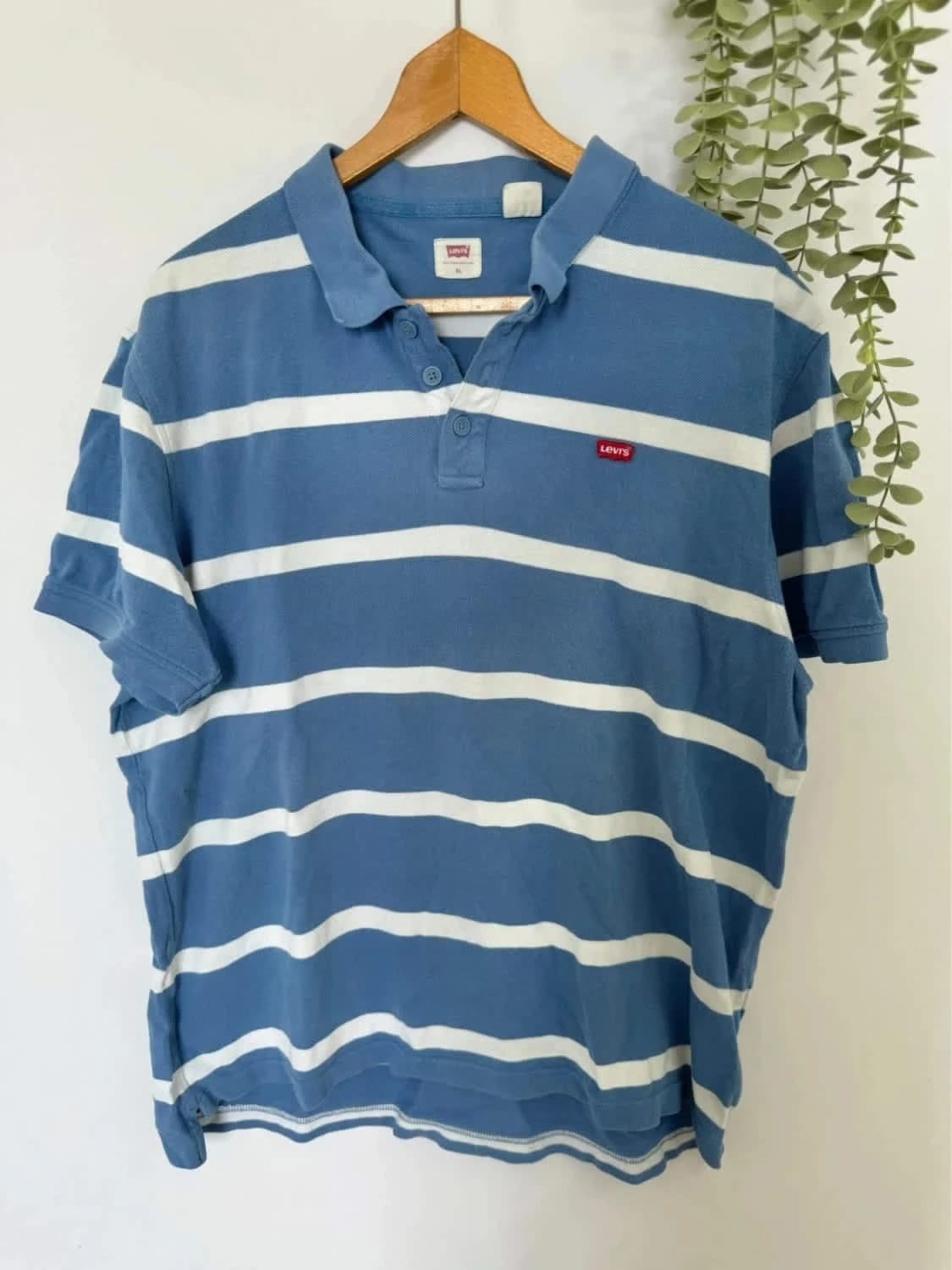 Polo Levi’s bleu à rayures taille XL - Photo 2/7