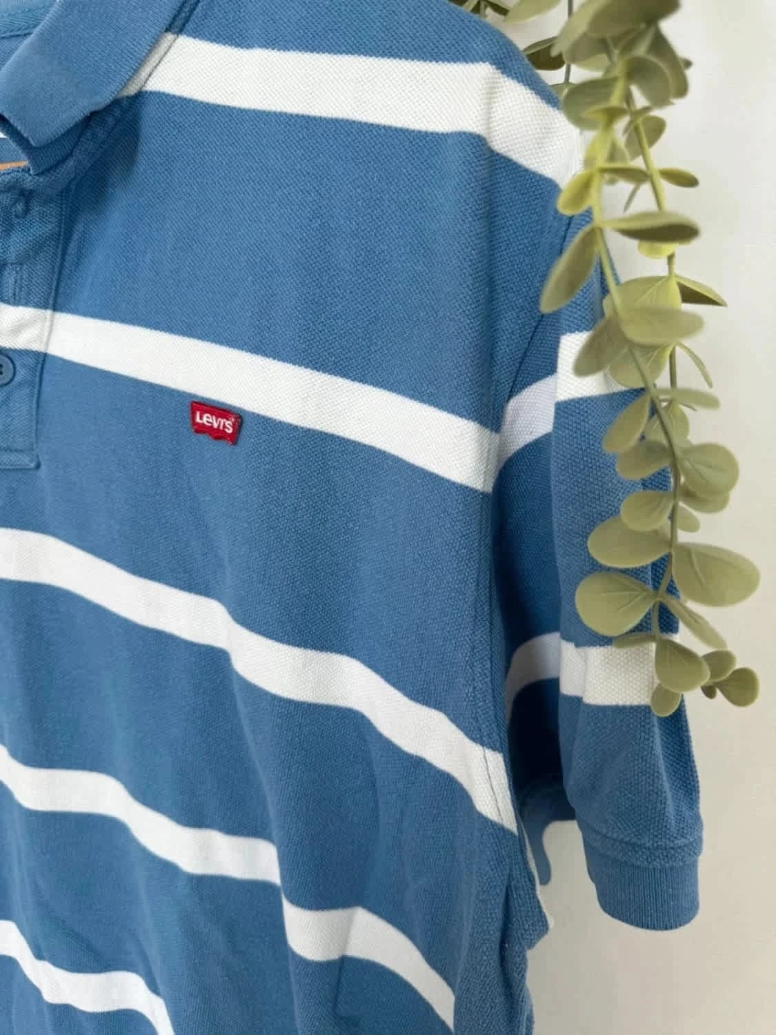 Polo Levi’s bleu à rayures taille XL - Photo 4/7