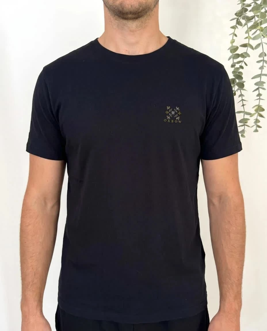 T-shirt coton Oxbow noir imprimé graphique dos taille M - FP2512122 - Photo 1/5