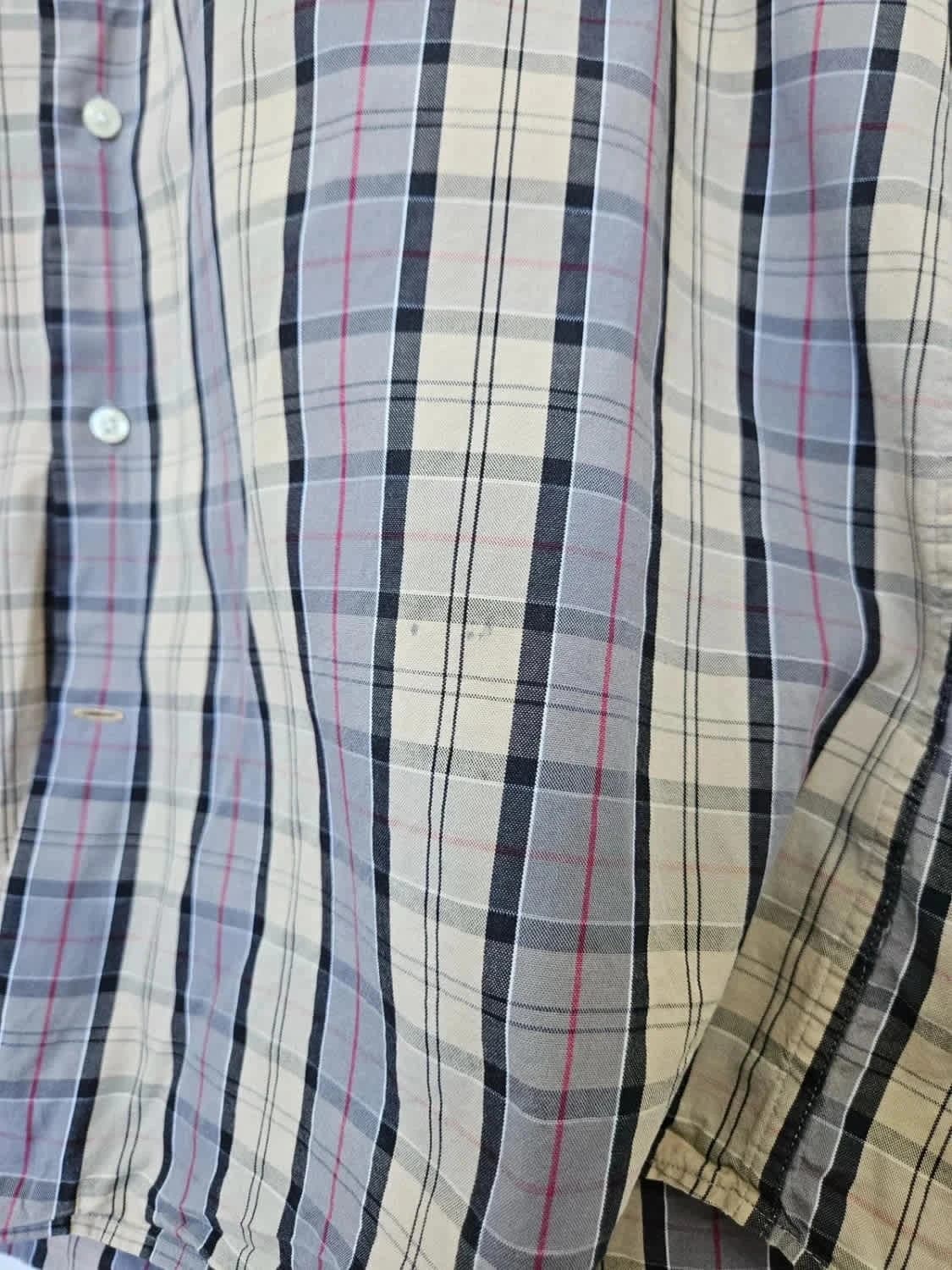 Chemise Barbour tartan beige Regular fit logo brodé taille XL - Photo 7/8