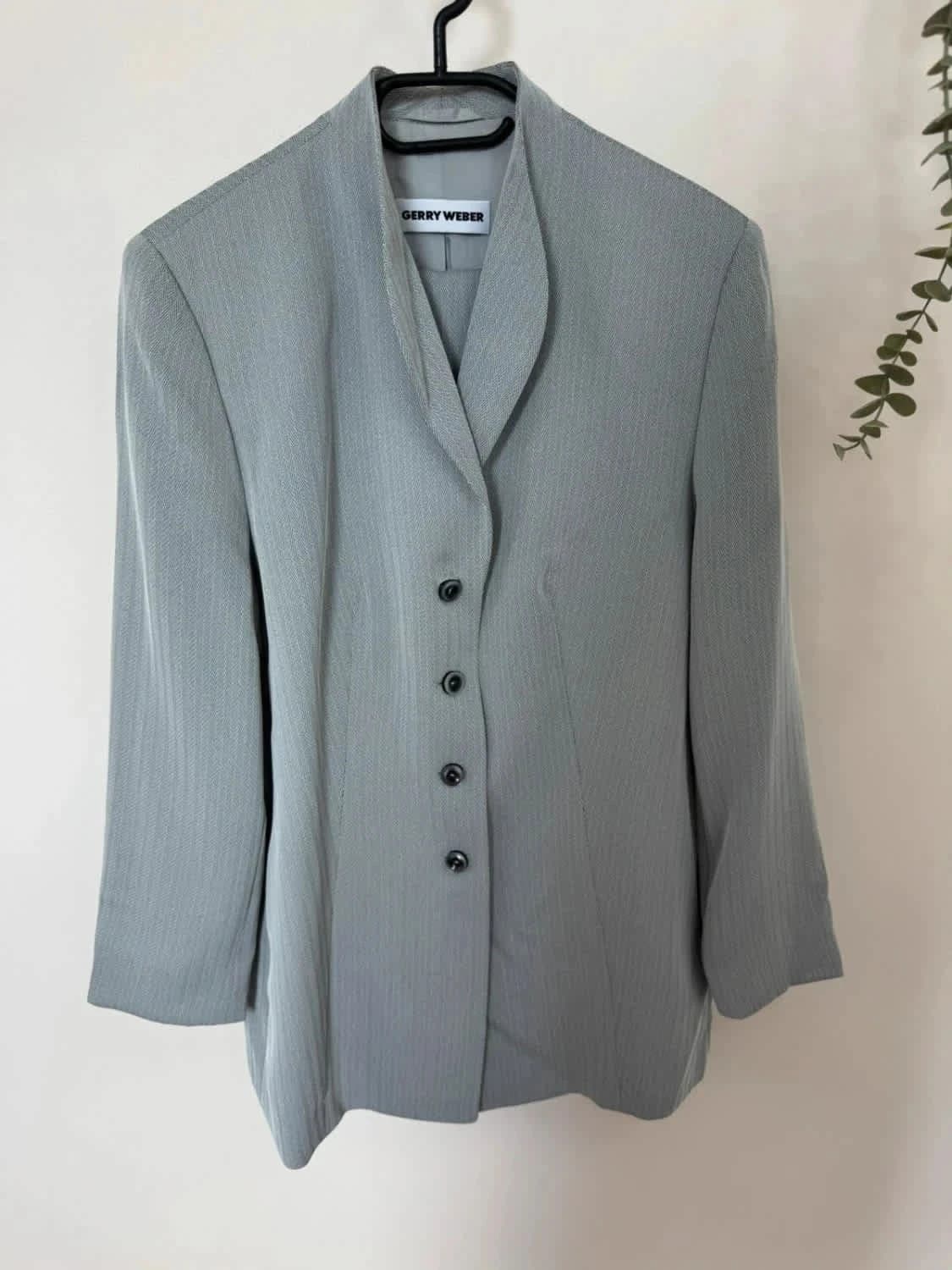 Ensemble gris blazer & pantalon Gerry Weber taille L - Photo 2/14