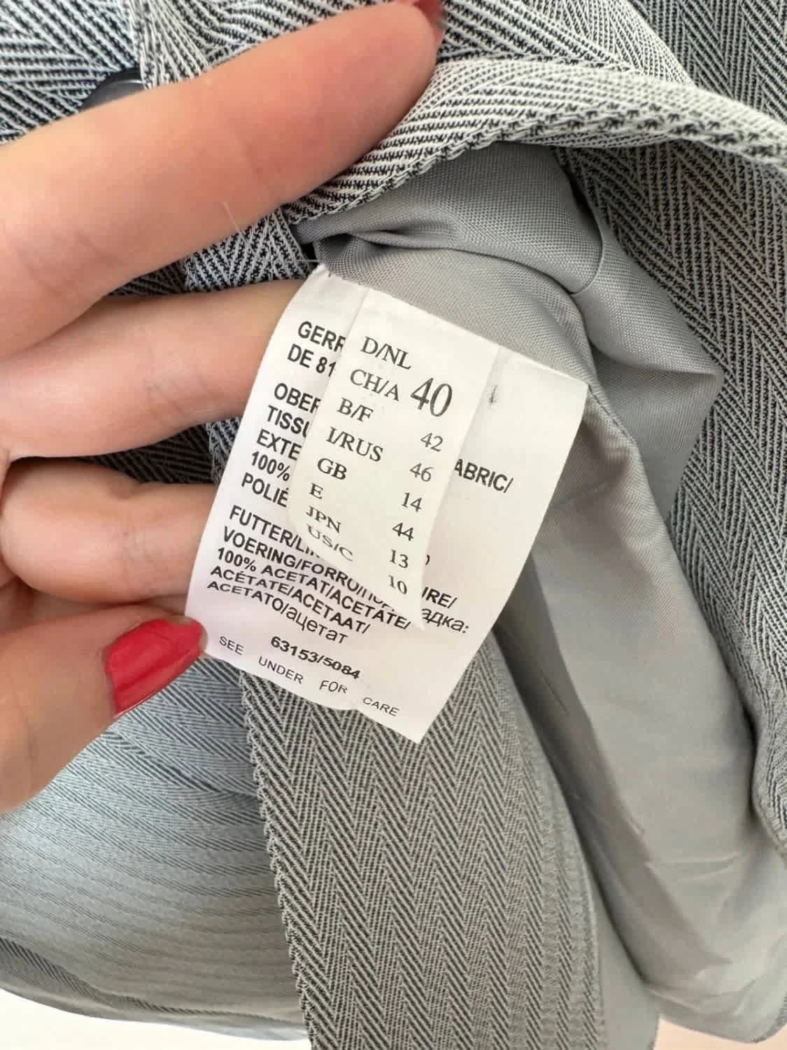 Ensemble gris blazer & pantalon Gerry Weber taille L - Photo 5/14