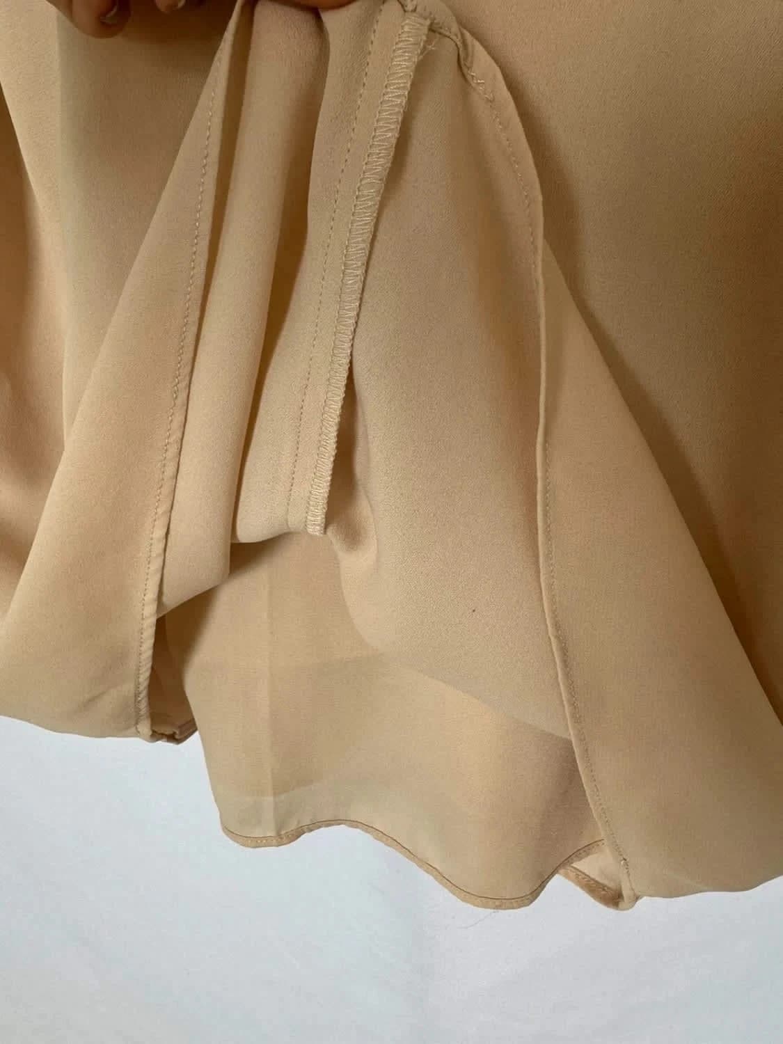 Top beige à fines bretelles Mango taille XS - Photo 4/5
