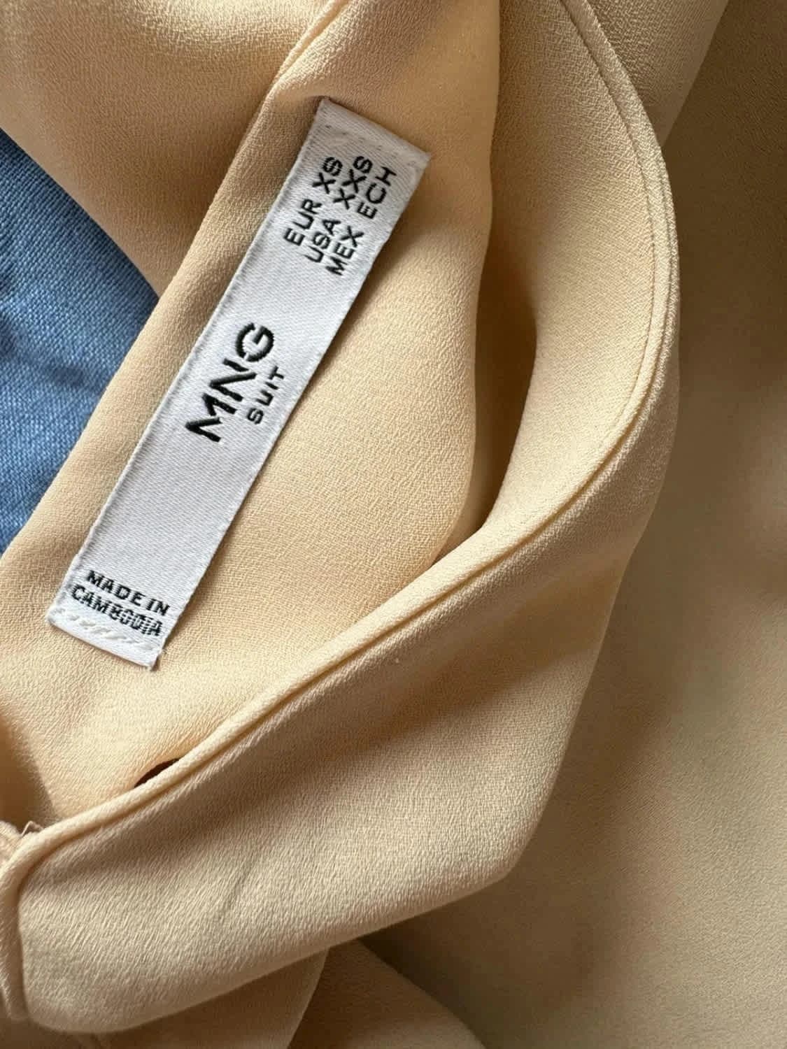 Top beige à fines bretelles Mango taille XS - Photo 5/5