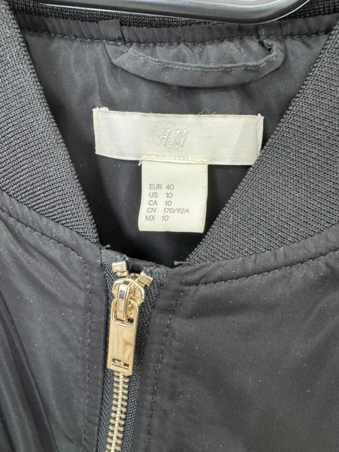 Bomber noir Jacket H&M taille 40 - Photo 4/8
