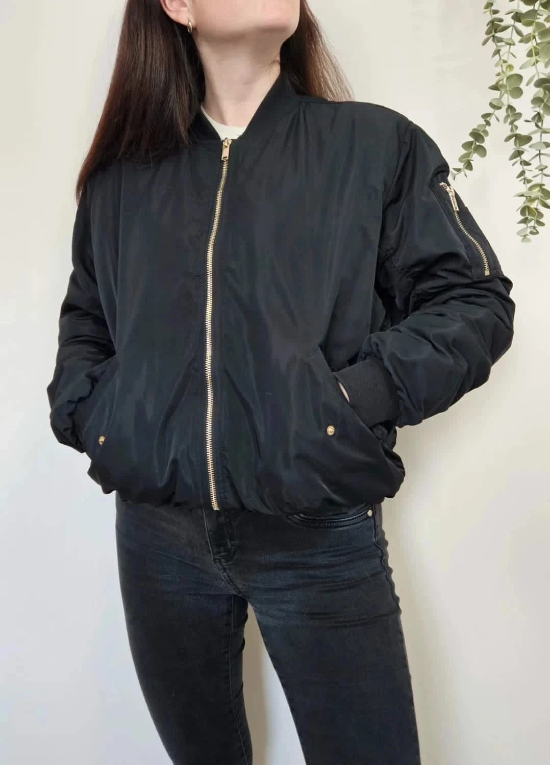 Bomber noir Jacket H&M taille 40 - Photo 2/8