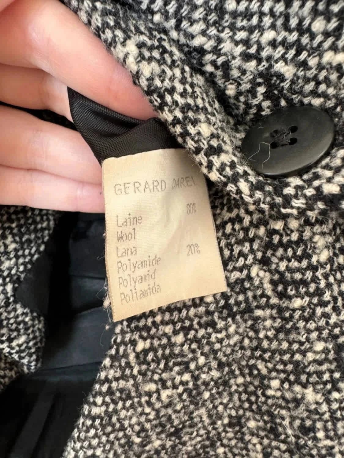 Blazer en laine Gérard Darel noir & blanc taille 38 - Photo 5/9