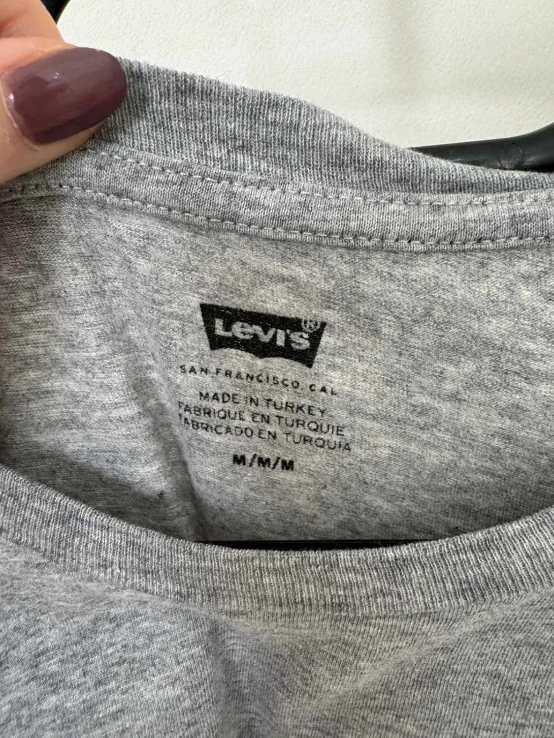 T-shirt coton Levi’s gris chiné logo rouge poitrine taille M - FP2512167 - Photo 5/8