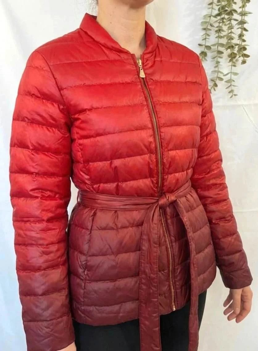Doudoune dégradé rouge Weill doublure duvet taille 40 - Photo 1/8