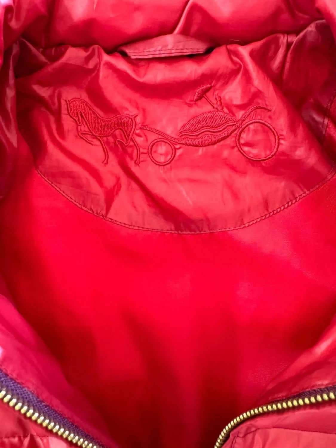 Doudoune dégradé rouge Weill doublure duvet taille 40 - Photo 6/8