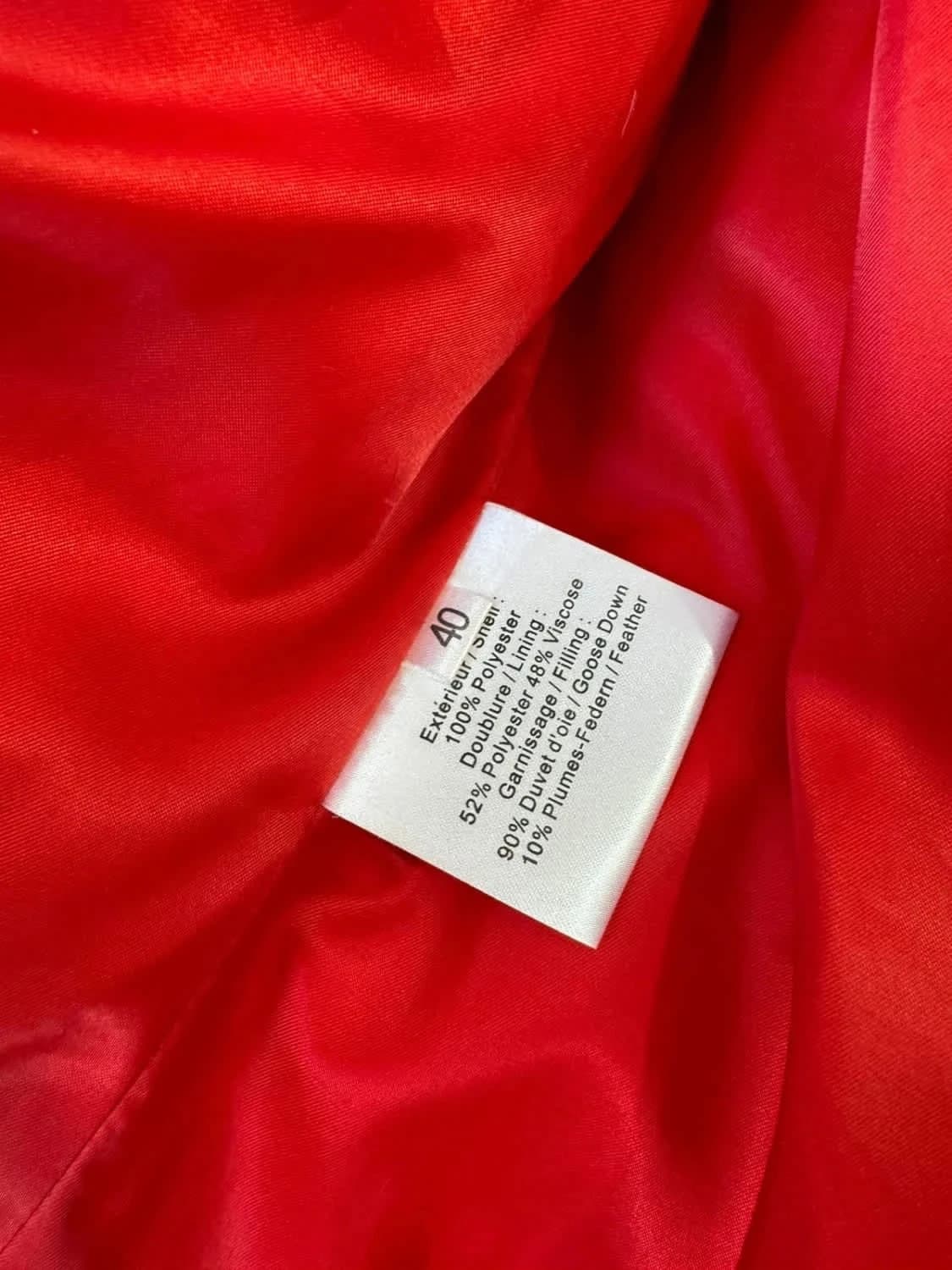 Doudoune dégradé rouge Weill doublure duvet taille 40 - Photo 8/8