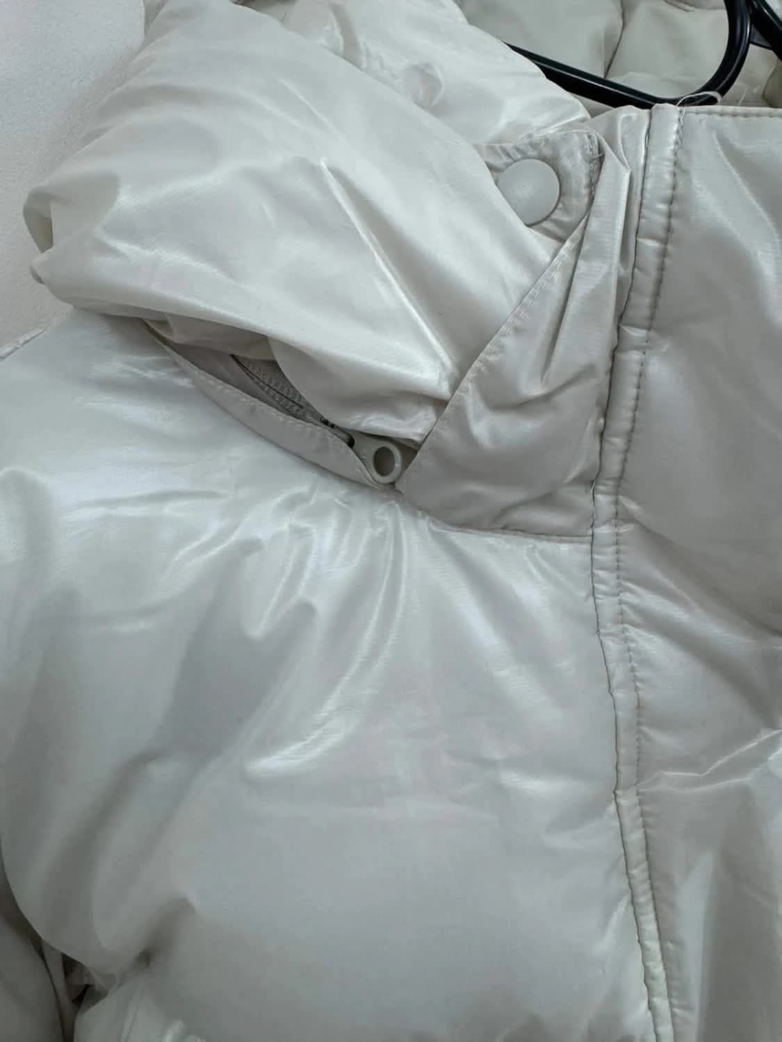 Doudoune matelassée blanche Puffer Nike avec capuche coupe ample Therma-Fit taille S - Photo 7/17