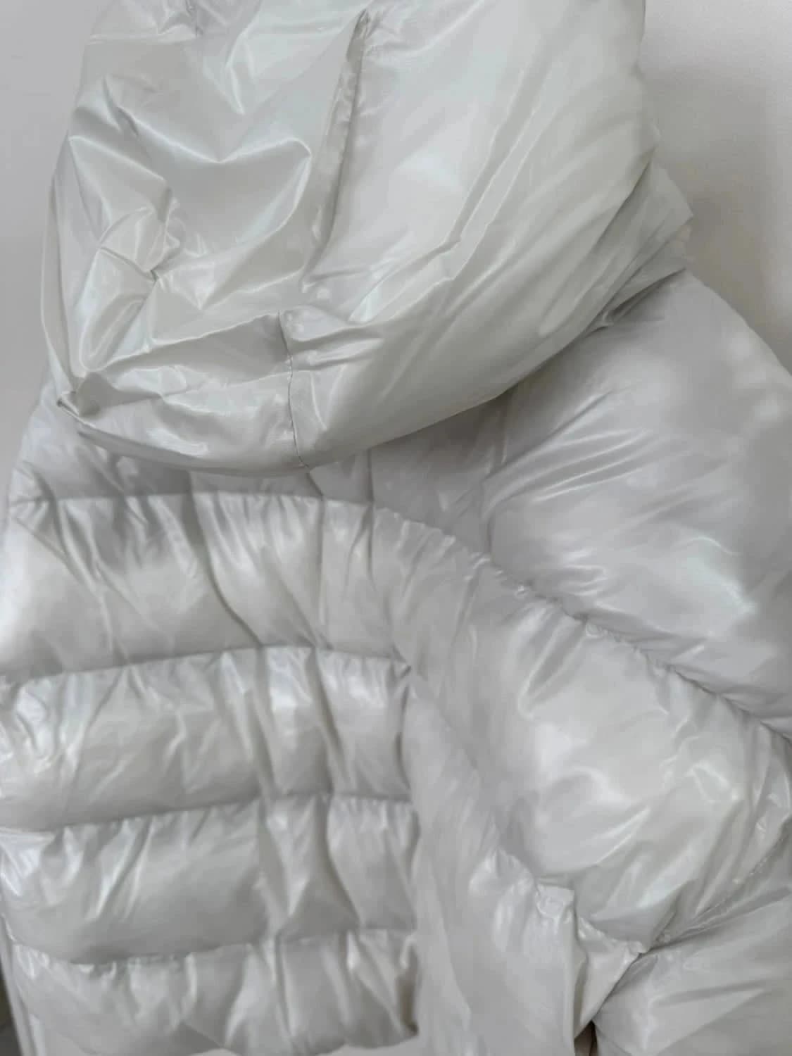 Doudoune matelassée blanche Puffer Nike avec capuche coupe ample Therma-Fit taille S - Photo 16/17