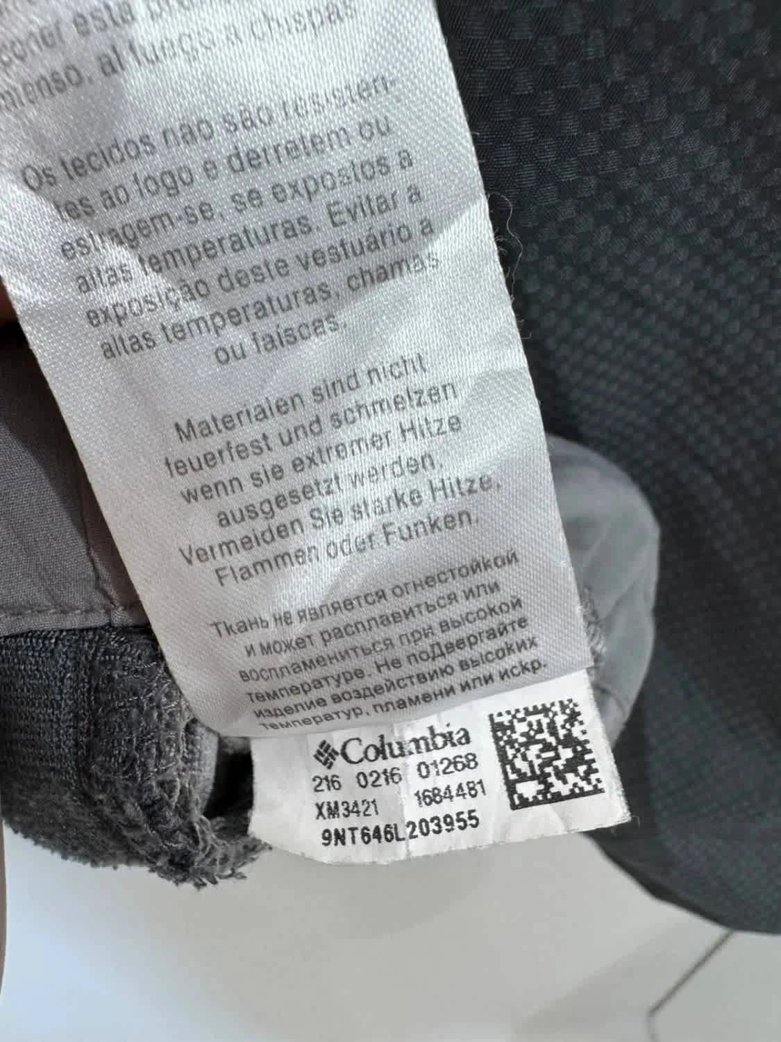 Veste Columbia Softshell coupe-vent outdoor gris taille L - Photo 5/8
