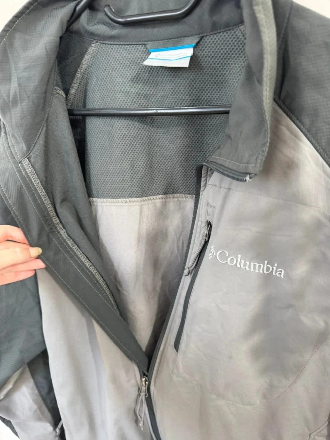 Veste Columbia Softshell coupe-vent outdoor gris taille L - Photo 8/8