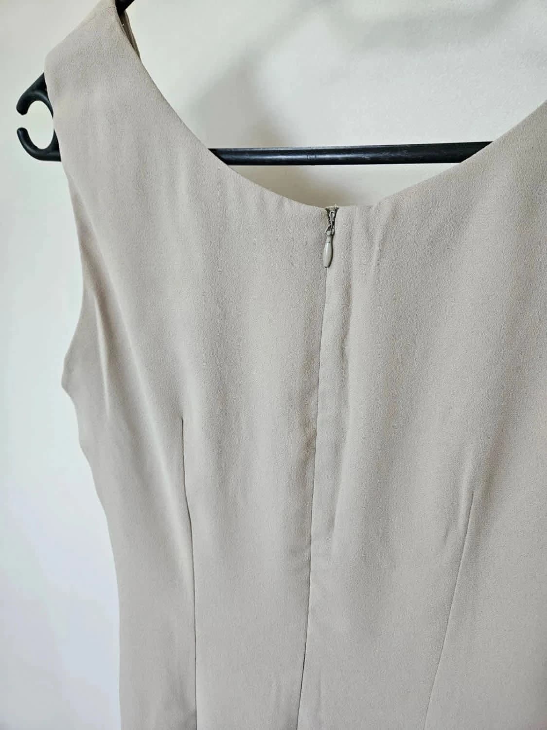 Robe Agnès b. verte très clair made in France coupe élégante taille 40 - Photo 5/5