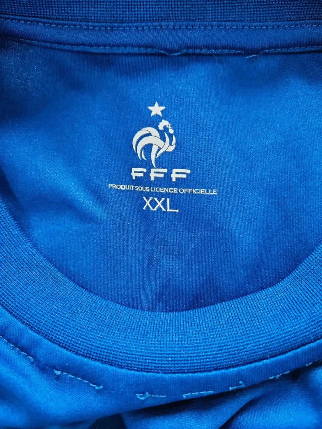 Maillot de foot bleu Mbappé n°12 équipe de France - Photo 3/7