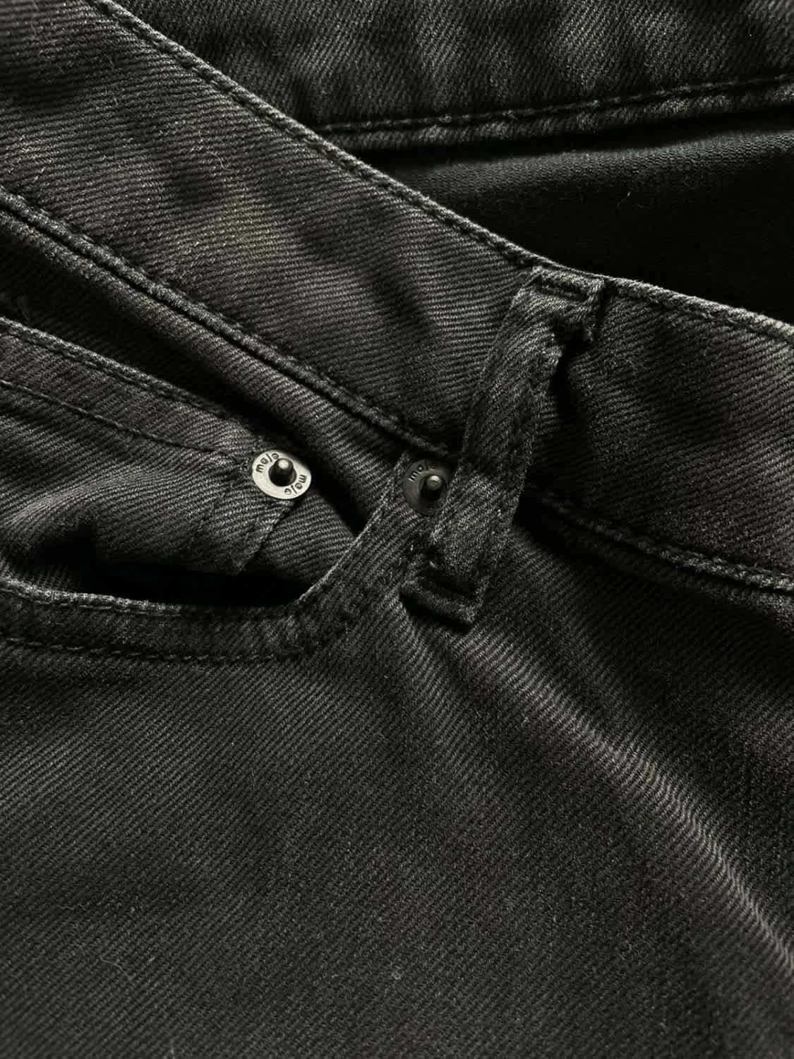 Jean noir denim taille basse Maje - Photo 5/7