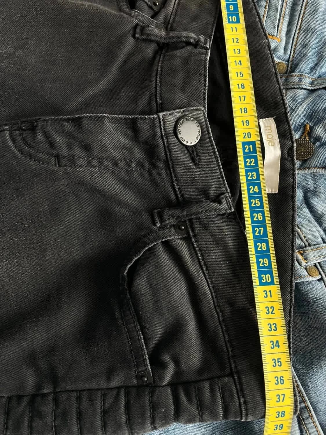 Jean noir denim taille basse Maje - Photo 7/7